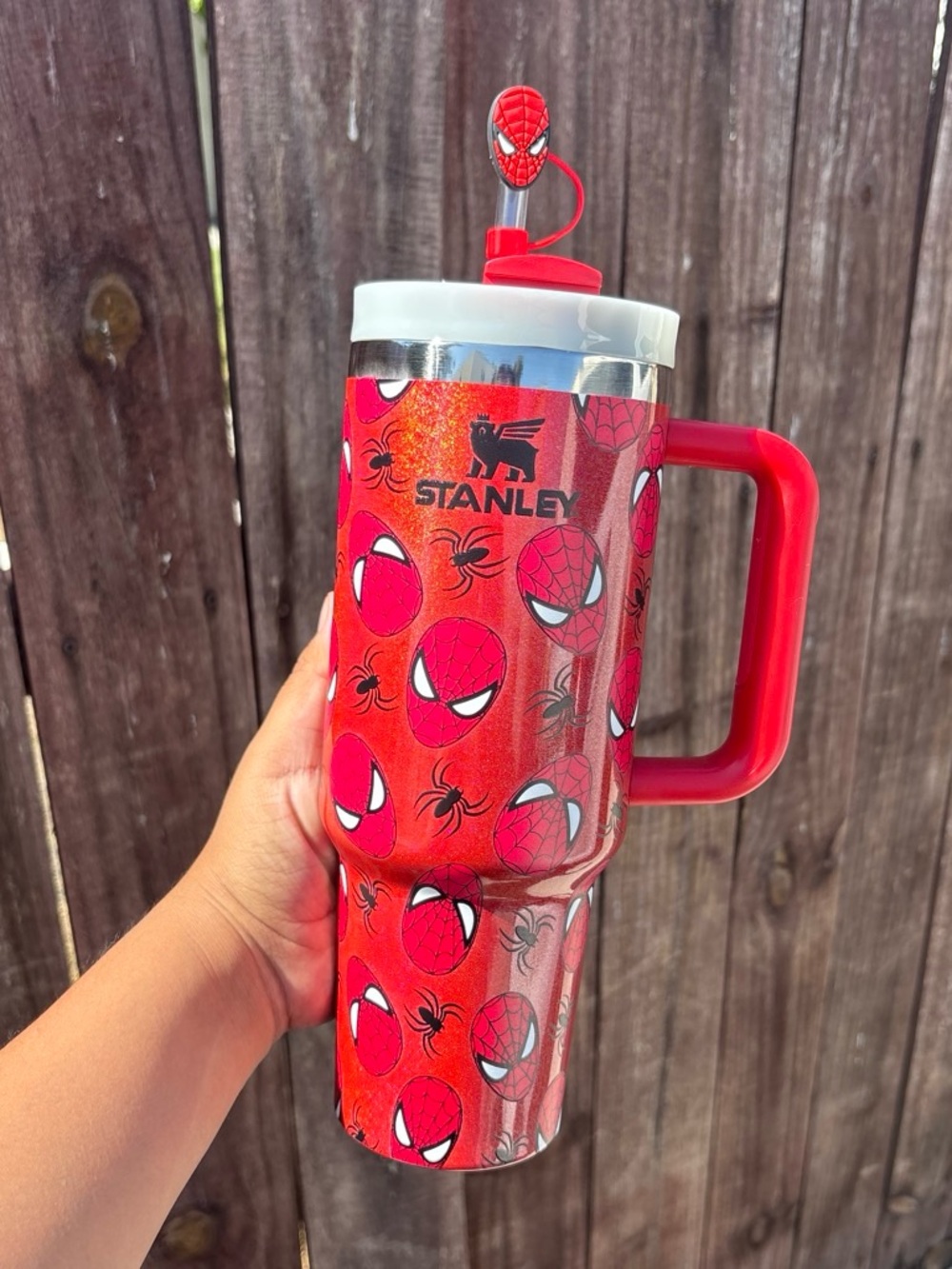 Red Spiderman 40 oz Tumbler